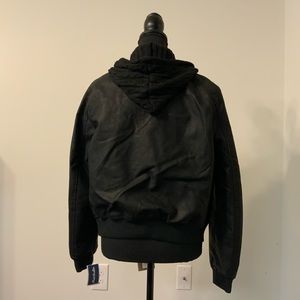 Black vegan leather jacket